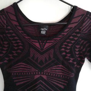 Cute little fun dress knit 80 percent rayon and 20 percent polyester